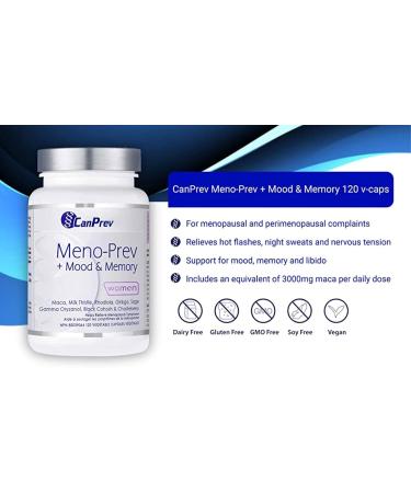 CanPrev Meno-prev + Mood & Memory Vegi Capsules 120 Count | Best eCommerce for International Shipping - Buy Online on GoSupps.com