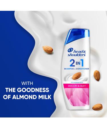 Buy Head & Shoulders Smooth and Silky 2-in-1 Anti Dandruff Shampoo + Conditioner 180ml | International Shipping Available - Buy Online on GoSupps.com