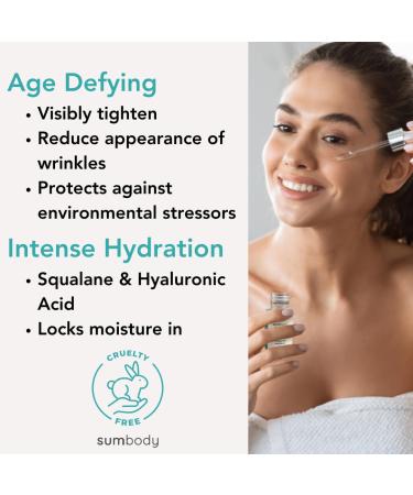 Premium Hyaluronic Acid Serum with Green Tea & Squalene - Plumps Skin Reduces Fine Lines Safe for Sensitive Skin - Anti-Aging & Moisturizing Formula - Buy Online on GoSupps.com