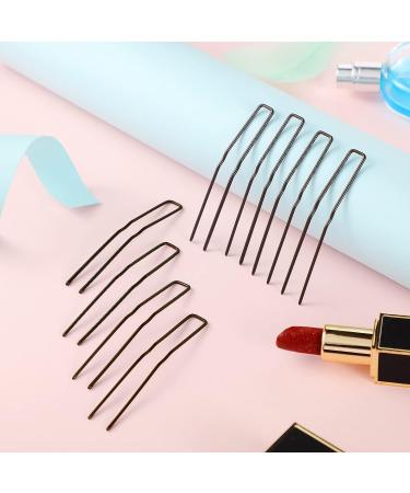 36 Piece Brown 3 Inch U Shaped Hair Pins for Women - Bobby Pins for Updo Styling - Buy Online on GoSupps.com