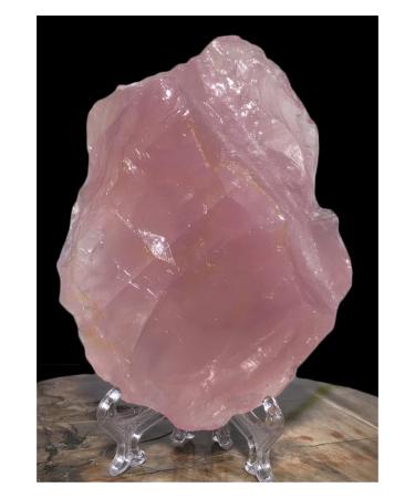 Natural Crystal Rough Natural Raw Rose Quartz Crystal Mineral Freeform Specimen Pink Gemstone Rough Sample Chakra Energy Ornament for Home Decoration