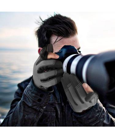 Palmyth Neoprene Fishing Gloves for Men and Women 2 Cut Fingers Flexible Great for Photography Fly Fishing Ice Fishing Running Touchscreen Texting Hiking Jogging Cycling Walking Dark Grey Large - Buy Online on GoSupps.com
