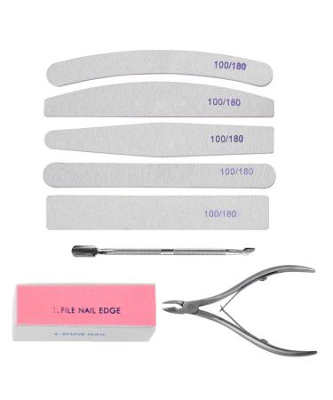 Nail Art Kit Professional Manicure Pedicure Tool Set Nail Sanding Sponge Files Nail Polishing Tool