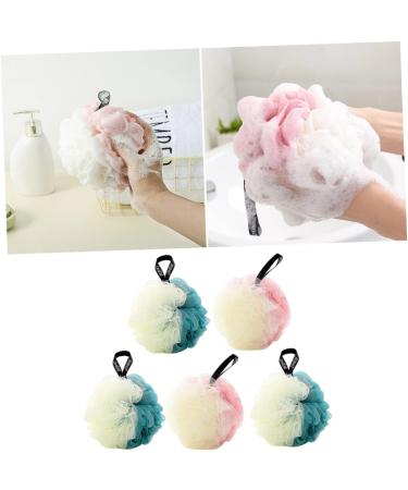 5pcs Healeved Bath Scrubber Sponges - Kid-Friendly Shower Foam & Mesh Bath Balls | Korean Body Wash Accessories - Buy Online on GoSupps.com