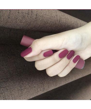 Buy Sethain Violet Short Square False Nail Tips | 24 Press-On Fingernails for Women & Girls - Complete Cover - Buy Online on GoSupps.com