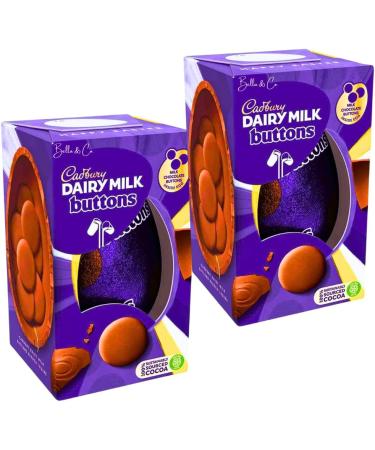 2x Dairy Milk Buttons Chocolate Easter Eggs | Easter Eggs For Kids | Perfect for Easter Gift | Perfect for Egg Hunt | Chocolate Gifts | Chocolate Easter Egg 2024 | Easter Party | 98g - Buy Online on GoSupps.com
