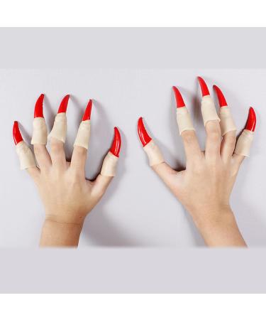 Halloween Fake Finger Claw Nose Safe Material Latex Looking Fake Finger Witch Nail Nose for Party Carnival Bar Decoration - Buy Online on GoSupps.com
