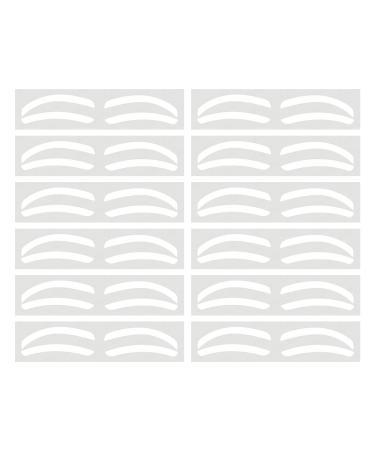 Whnbuij Stick-on Eyebrow Tattoos Mapping Stickers Eyebrow Shape Guide | 10 Pairs of Eyebrow Shaping Stencils Eyebrow Mapping Templates for Tinting