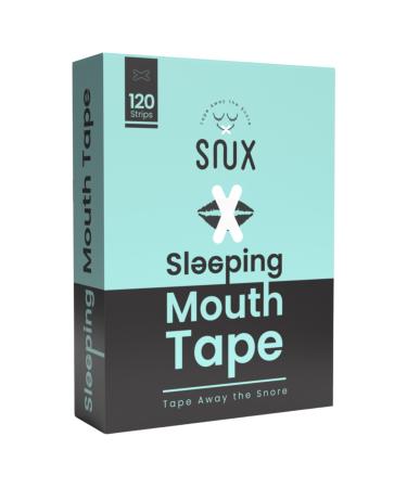 Snux Tape - Mouth Tape for Sleeping X Shaped 120 Strips - Anti Snoring Sleep Tape Mouth Tape for Nasal Breathing Stop Mouth Breathing Tape Away The Snore!