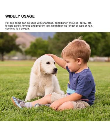 Stainless Steel Lice Comb Set - 2 Pack for Lice Fleas & Dandruff Removal | Durable Nissen Ridge & Lice Bams | Yellow Blue & Green - Buy Online on GoSupps.com