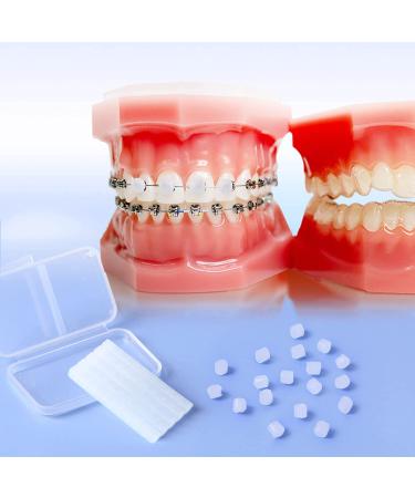 Braces Wax 10 Pack - JMU Orthodontic Wax for Braces & Aligners - 500 Precut Wax Dots - Unscented Dental Wax - Buy Online on GoSupps.com