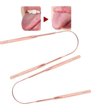 U-Shaped Stainless Steel Tongue Scraper Set - 2 Pieces for Oral Hygiene & Bad Breath Treatment | Perfect for Adults & Kids - Buy Online on GoSupps.com