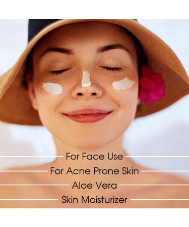 Moisturizing Sunscreen Lotion SPF 75 with Aloe Vera - Acne-Prone Skin | UVA UVB Protection | 3oz - Buy Online on GoSupps.com