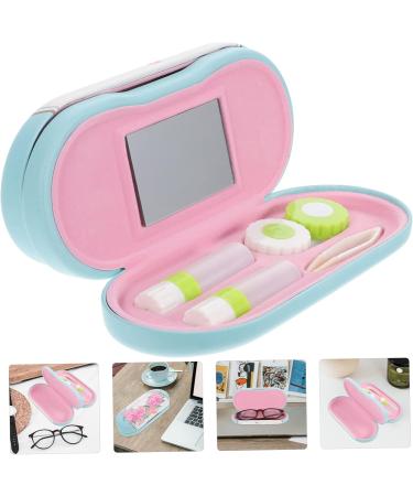 Solustrie Double-Lodged Glasses Case - Stylish Storage Organizer & Travel Accessories for Glasses & Contact Lenses - Ideal for Home & Outdoor Use - Buy Online on GoSupps.com