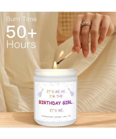 Tay-lor Birthday Candle - Vanilla Scented Aromatherapy Gift for Swifties | Handcrafted 9oz Candle with Iconic Lyrics | Perfect Birthday Gift for Women - Buy Online on GoSupps.com