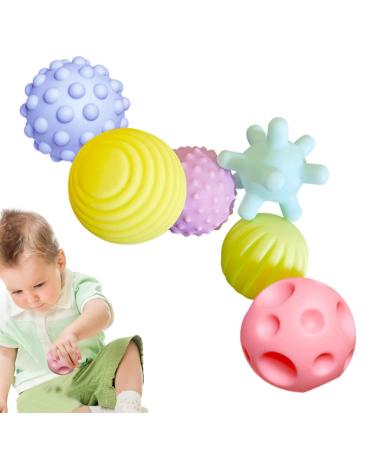 Eastuy Baby Sensorgelen |Structured multi-ball set for toddlers-6 pieces of preschool baby gifts for the development of intelligence and cultivation of the sense of touch