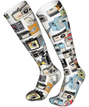 Camera Illustrations Compression Socks 15-20 mmHg for Women & Men - Best Support for Sporty Activities - Buy Online on GoSupps.com