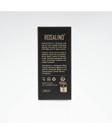 Buy Rosalind 2 Colors Pink White Poly Nail Gel 30ml - Quick Extension Acrylic Nail Gel for Beginners & Professionals - UV LED Nail Extension DIY Set - Buy Online on GoSupps.com