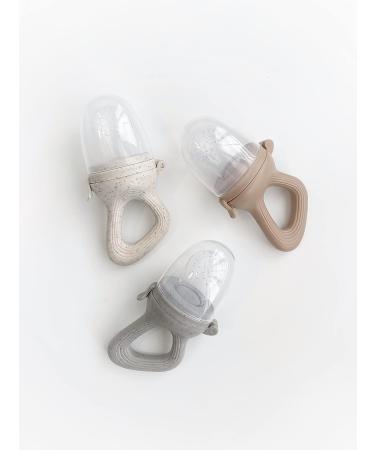 Norajoh Baby Food Fruit Feeder Pacifier | BPA Free Silicone Teether (Chai Tea) - Buy Online on GoSupps.com