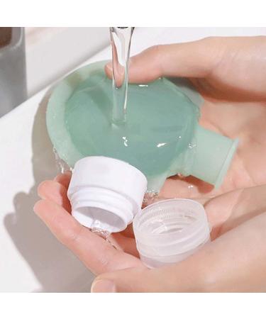 3 Pack Silicone Travel Bottles - 60ml/90ml Refillable Containers for Shampoo Lotion & Liquids Ideal for International Travel - Buy Online on GoSupps.com