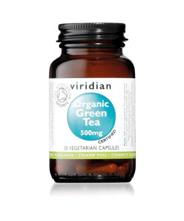 Viridian -Organic Green Tea Leaf 500mg 30 Vegetarian Capsules