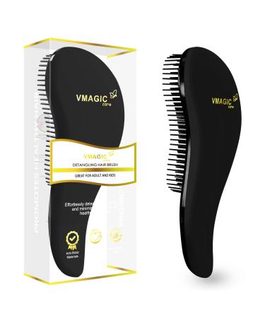 Detangling Brush - glide the Detangler Brush through Tangled hair - Best Brush/Comb for Women Girls Men & Boys - Use in Wet and Dry Hair (G-Black)