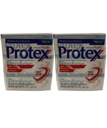 Protex Antibacterial Soap Jabon Contra Bacterias Balance 3 Bars 2 Pack