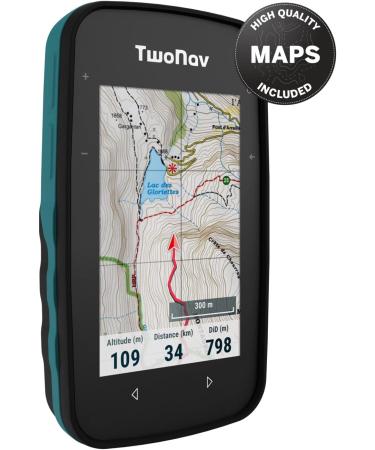 TwoNav Cross Plus Outdoor GPS - 3.2 inch Screen for MTB Cycling Trekking & Hiking - Turquoise Color - Buy Online on GoSupps.com