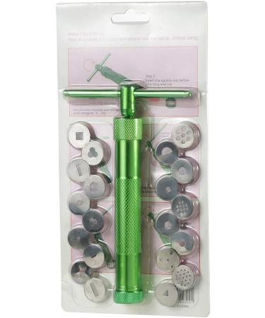 Stainless Steel Clay Extruder Gun with 20 Discs - Ceramic Craft Fondant Decorating Tool - Buy Online on GoSupps.com