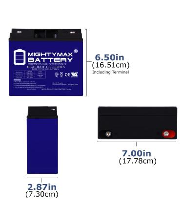 Mighty Max Battery 12V 18AH Gel Battery Replacement for Schumacher PSJ-2212 - High Performance & Durable International Shipping - Buy Online on GoSupps.com