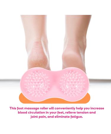 Healvian Foot Massage Ball Set - 2 Half Ball Balance Pods for Deep Tissue Relief Acupuncture Support & Plantar Fasciitis Exercise - Pink - Buy Online on GoSupps.com