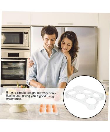 Hohopeti 3pcs Egg Storage Box Eggs Refrigerator Egg Storage Racks Plastic Egg Racks Egg Holder Tray Household - Buy Online on GoSupps.com