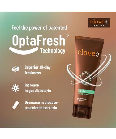 Clo.ve Revive Toothpaste | Enamel Repair & Remineralization | Sensitivity Relief | Fight Gum Diseasse | Triclosan Free | Paraben Free | Peroxide Free | Pack of 1 (100g) - Buy Online on GoSupps.com