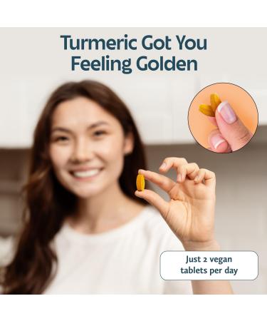 Future Kind Turmeric Supplement (60 ct) - Vegan Turmeric Curcumin Supplement for Joint Support Skin & Immunity - 1400mg Turmeric Curcumin with Black Pepper Fruit Gluten-Free & Non-GMO - Buy Online on GoSupps.com