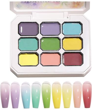 Gacqpli Nail antigradient with 9 colors modeling tools palette modeling gel for shaping - Buy Online on GoSupps.com