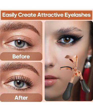 Spring Loaded Eyelash Curler with 10 Refill Pads - Dramatically Curled Lashes in Seconds - Buy Online on GoSupps.com