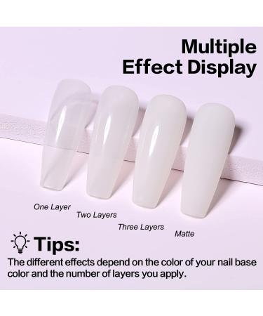AIMEILI Hema Free Milky White Gel Nail Polish 10ml - Translucent Nude Color, Soak Off UV Gel - Buy Online on GoSupps.com