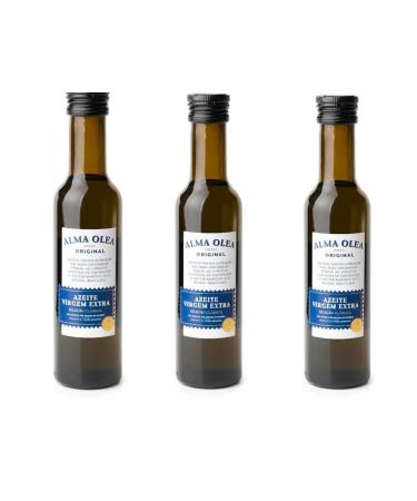 Quinta de Jugais Extra virgin olive oil - 250ml bottle - Pack of 3 - Obtained by mechanical means - Suitable for salad dressings frying - Gluten-free - Gourmet product of Portuguese origin