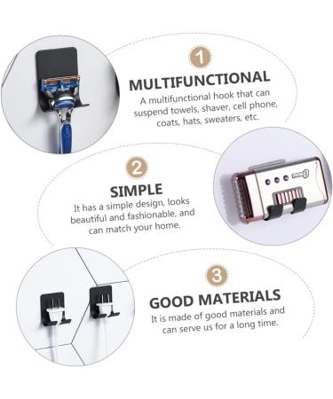 Shop Homsfou Cell Phone Stand & 16 Razor Hangers - Self-Adhesive Stainless Steel Wall Hooks for Clothes & More - Buy Online on GoSupps.com