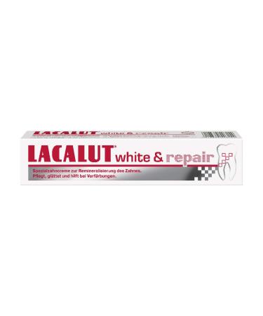 Lacalut White & Repair toothpaste 75ml toothpaste to brighten the teeth tightening and consolidation of the gums toothpaste for white teeth 1 x 75ml 0.75 g (1 Pack)