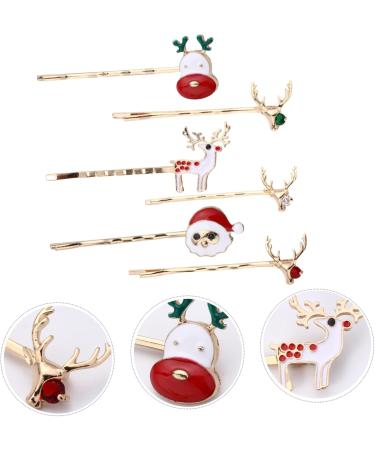 Amosfun 3 Christmas Hair Clips Holiday Party Hairpin Santa Barrettes Bobby Pins Decorative Hair Clips Xmas Kids Hair Pins Hair Clips for Girls Antler Barrette Metal Alloy Side Clip Child - Buy Online on GoSupps.com