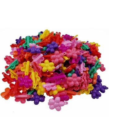FZBNSRKO 100pcs Color Mini hair Clips Children's Hairpin for Little Girls(flower's style) 3 flower's style - Buy Online on GoSupps.com