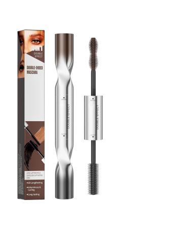 Volumizing Mascara - Double-Ended Eyelash Makeup - Mascara to Lengthen and Curl Lashes For Day Travel Everyday Wear Celebrations Weddings Evenings Beauty