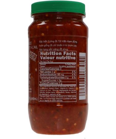 Huy Fong Chili Garlic sauce 460ml(18oz) - 2 pack / Sauce aux piments et l'ail 460ml(18oz) - paquette de 2) - Buy Online on GoSupps.com