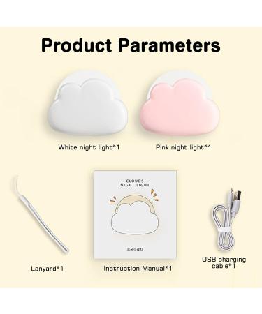 Buy Aicharynic LED Night Light - Dimmable Baby Room Lamp with USB Charging | Perfect Gift for Women & Girls - Buy Online on GoSupps.com