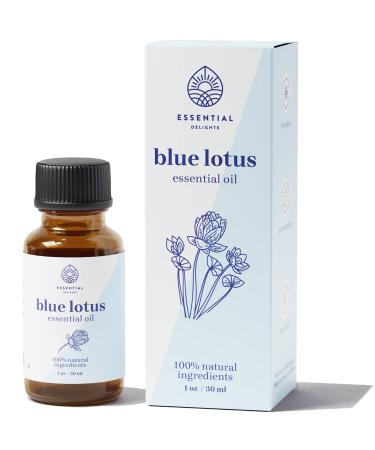 Blue Lotus Essential Oil - Premium Grade Essential Oil (1 oz.) | for Aromatherapy Soaps Lotions & Candles | Vegan & Cruelty Free