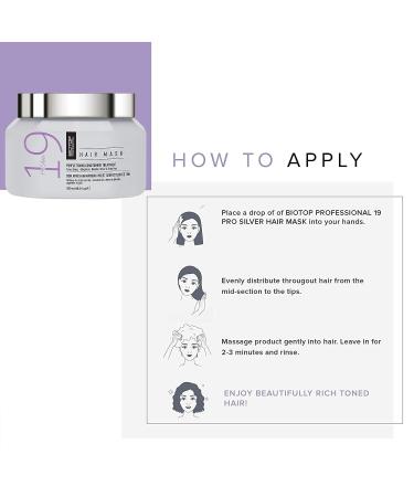 Biotop Professional 19 Hair Mask Pro Silver - Parabens and SLS Free - 18.6 fl oz - Buy Online on GoSupps.com