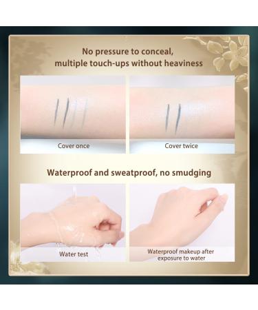 CATKIN BB Cream Air Cushion Foundation - Full Coverage, Moisturizing Concealer, Free Refill - Medium Warm Camel 0.46 oz - Buy Online on GoSupps.com