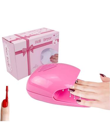 XiXiYang Air Nail Dryer Small Nails Electric Nail Polish Fan Dryer Portable Quick Dry Air Nail Blower Polish Drying Fan for Fingernail Toenail Regular Nail Polishes