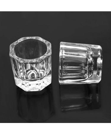 Herbests 3-Piece Dappen Glass Set for Nail Art - Clear Acrylic Liquid Powder Containers | Perfect Manicure Care Tools - Buy Online on GoSupps.com